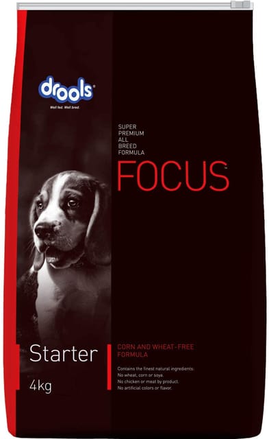 Drools Focus Starter Super Premium Dog Food, 4kg