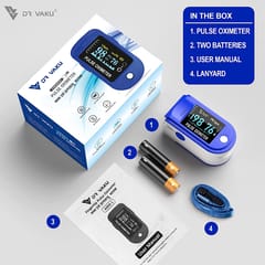 Pulse Oximeter Fingertip, Blood Oxygen Saturation Monitor Fingertip, Blood Oxygen Meter Finger Oximeter Finger with Pulse, O2 Monitor Finger for Oxygen