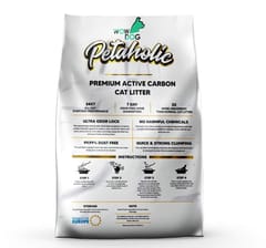 PETAHOLIC Premium Active Carbon Cat Litter, 23 L (PH-23-ACL)