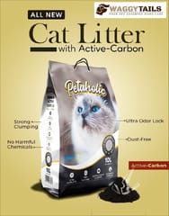 PETAHOLIC Premium Active Carbon Cat Litter, 23 L (PH-23-ACL)