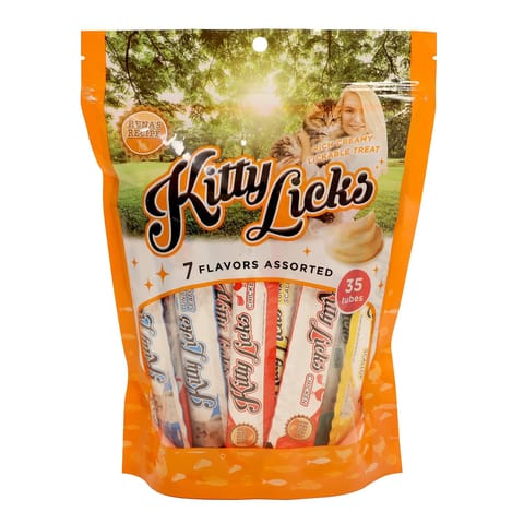 RENA'S KITTY LICKS CAT TREATS, 525 g - 7 FLAVOURS ASSORTED (15 g X 35)(21-RNK-AST-X5K-9243)