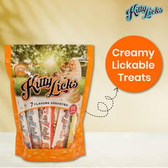 RENA'S KITTY LICKS CAT TREATS, 525 g - 7 FLAVOURS ASSORTED (15 g X 35)(21-RNK-AST-X5K-9243)