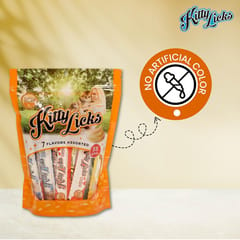 RENA'S KITTY LICKS CAT TREATS, 525 g - 7 FLAVOURS ASSORTED (15 g X 35)(21-RNK-AST-X5K-9243)