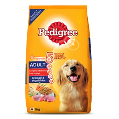 PEDIGREE ADULT DRY DOG FOOD, CHICKEN & VEG - 15 KG (21-PDG-ACV-15K)