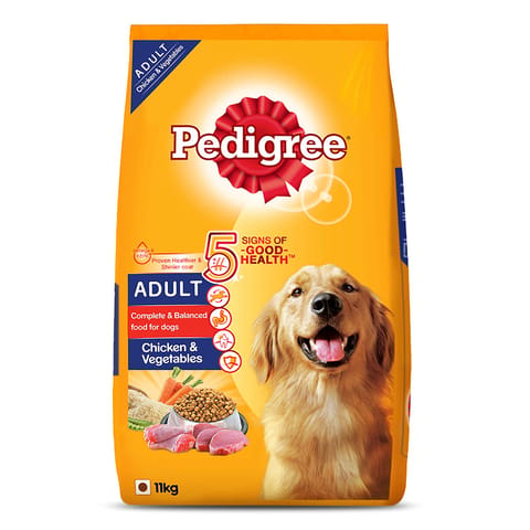 PEDIGREE ADULT DRY DOG FOOD, CHICKEN & VEG - 15 KG (21-PDG-ACV-15K)