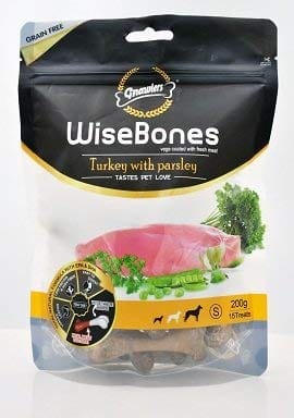 GNAWLERS WISEBONE MEDIUM 5 PCS, 200 gms - TURKEY with PARSLEY (21-GNW-MTP-X2K)