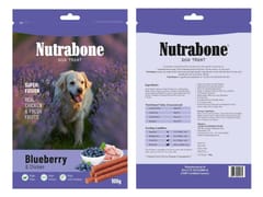 NUTRABONE SUPER FUSION Dog Treat, 100 g - BLUEBERRY & CHICKEN (NB-BBC-X1K)