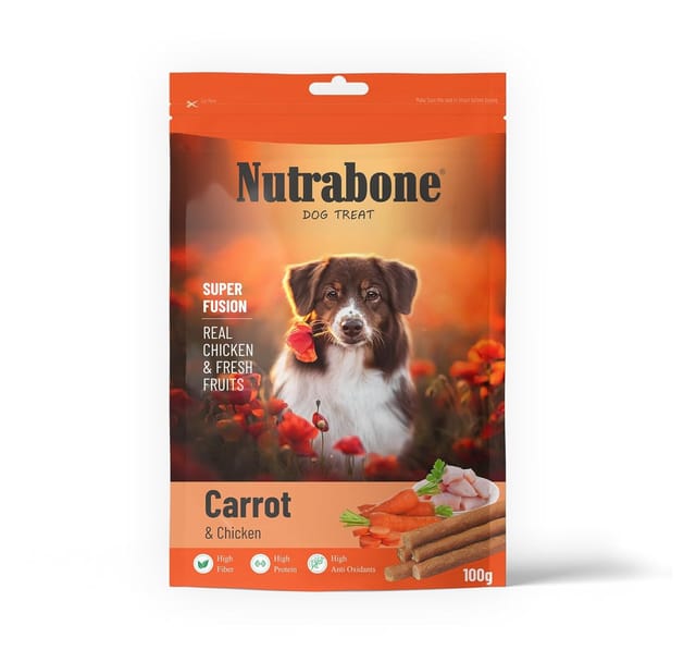 Nutrabone Dog Treat - Real Chicken & Carrot, 100 g