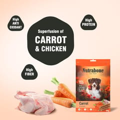 Nutrabone Dog Treat - Real Chicken & Carrot, 100 g