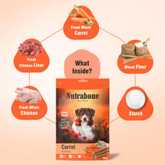 Nutrabone Dog Treat - Real Chicken & Carrot, 100 g