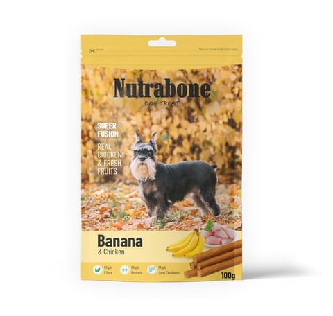 Nutrabone Dog Treat - Real Chicken with Banana, 100 g