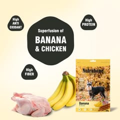 Nutrabone Dog Treat - Real Chicken with Banana, 100 g