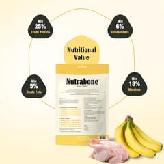 Nutrabone Dog Treat - Real Chicken with Banana, 100 g