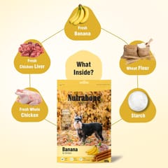 Nutrabone Dog Treat - Real Chicken with Banana, 100 g