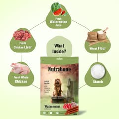 Nutrabone Dog Treat - Real Chicken with Watermelon, 100 g