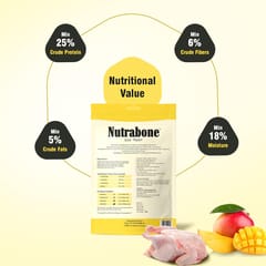 Nutrabone Dog Treat - Real Chicken with Mango, 100 g