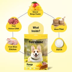 Nutrabone Dog Treat - Real Chicken with Mango, 100 g