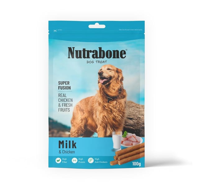 Nutrabone Dog Treat - Real Chicken with Milk, 100 g