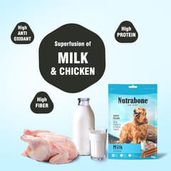 Nutrabone Dog Treat - Real Chicken with Milk, 100 g