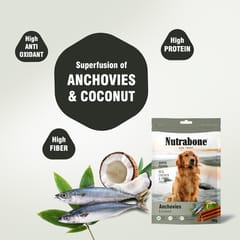 NUTRABONE SUPER FUSION Dog Treat, 100 g - ANCHOVIES & COCOANUT (NB10ANC)