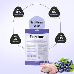 NUTRABONE SUPER FUSION Dog Treat, 100 g - BLUEBERRY & CHICKEN (NB10BBC)