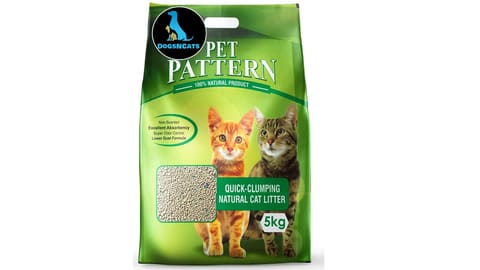 PET PATTERN Quick Clumping Natural Cat Litter, 25 Kg (PP-NCL-25)