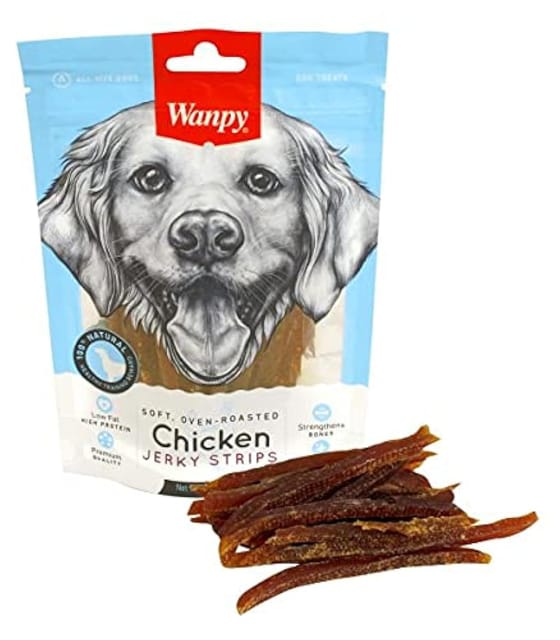 WANPY SOFT OVEN-ROASTED CHICKEN JERKY CHIPS, 100 g (WP-CJC-X1K)