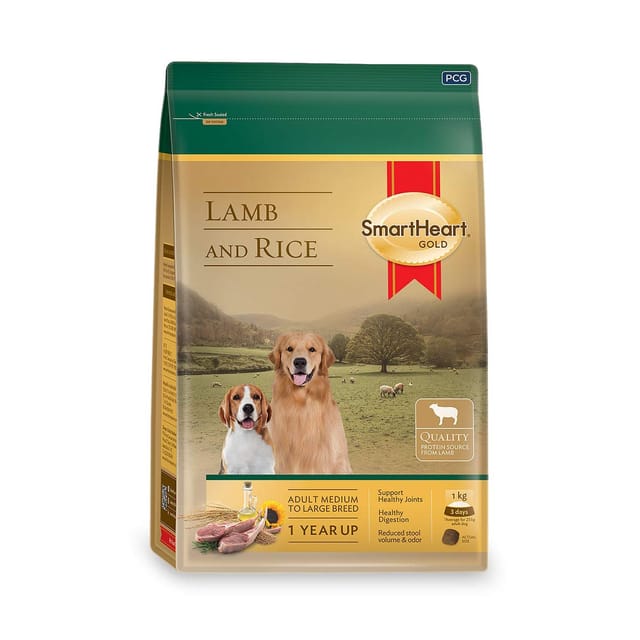 SMARTHEART GOLD DRY DOG FOOD LAMB & RICE, 7.5 KG - ADULT (ID88-DA-44705)