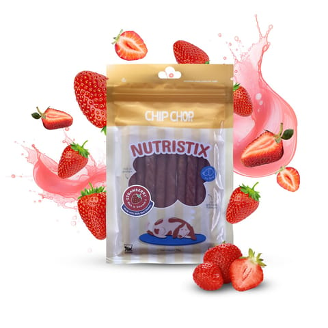 CHIP CHOP'S NUTRISTIX DOG TREATS, 70 g - STRAWBERRY (19-NTS-SBR-70G-CC1605)