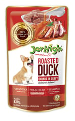 JerHigh WET DOG FOOD, 120 g - GRILLED CHICKEN CHUNKS in Gravy for Healthy Bones & Teeth (21-JGH-GCC-X12)