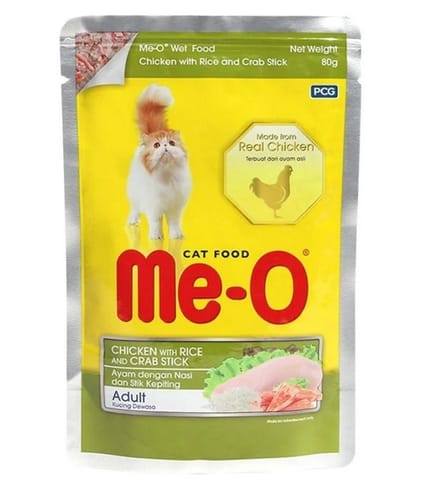 ME-O CAT GRAVY, 80 g - CHICKEN WITH RICE & CRABSTICK (ID5CAP2N4380)