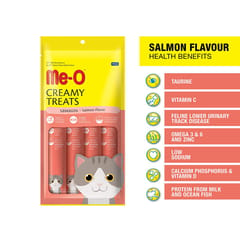 Me-O CREAMY CAT TREATS SALMON, 60 g (15 g X 4)(ID5CACH4515)