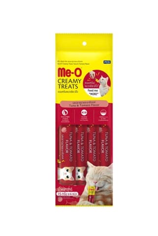 Me-O CREAMY CAT TREATS TUNA WITH TOMATO, 60 g (15 g X 4)(ID5-CACH-0715)