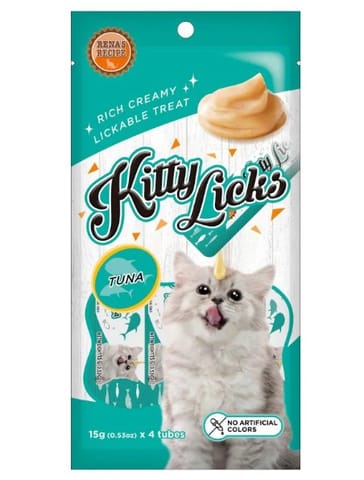 RENA'S KITTY LICKS CAT TREATS, 450 g - TUNA (15 g X 30)(21-RNK-TUN-X4K-9254)