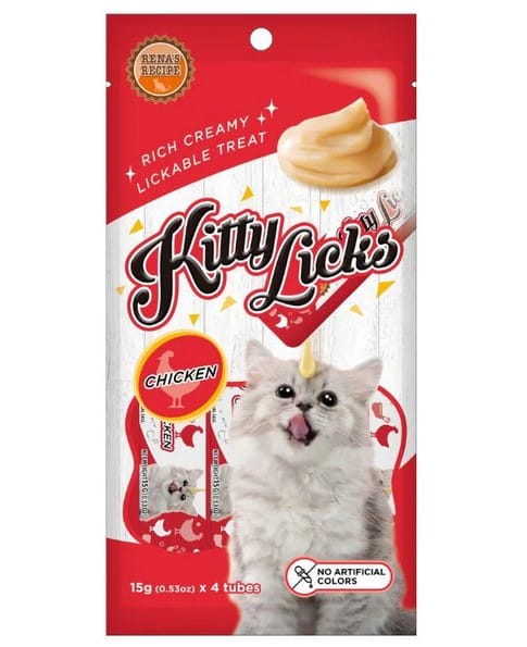 RENA'S KITTY LICKS CAT TREATS, 450 g - CHICKEN (15 g X 30)(21-RNK-CHN-X4K-9258)