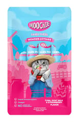 MOOCHIE FAIRY PUREE CREAMY CAT TREATS, 75 g (15g X 5) - TUNA, GOAT MILK & STRAWBERRY (MPE3094)