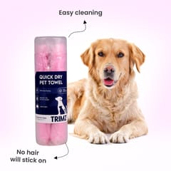 TRIMZ WATER ABSORBENT QUICK DRY PET TOWEL, 66 X 43 cm (21-TRZ-PTY-6643)