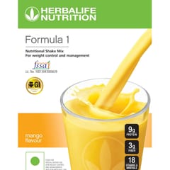 Herbalife Nutrition Formula 1 Nutritional Shake Mix for Weight Loss,500 g - Mango Flavour (21-HLN-F1M-0X5)