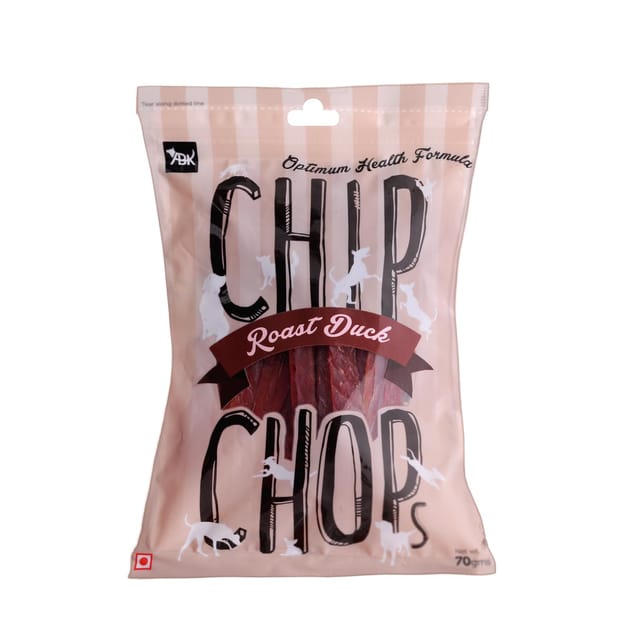 CHIP CHOPS DOG TREATS, 250 G - ROAST DUCK STRIPS (CC2505)(21-CC-RDS-X25)