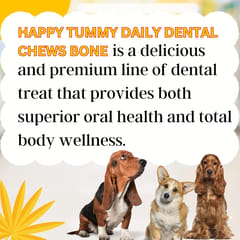 GNAWLERS HAPPY TUMMY DAILY DENTAL CHEWS SMALL, 150g X 21 PCs - MANGO (21-GNW-HTM-N21)