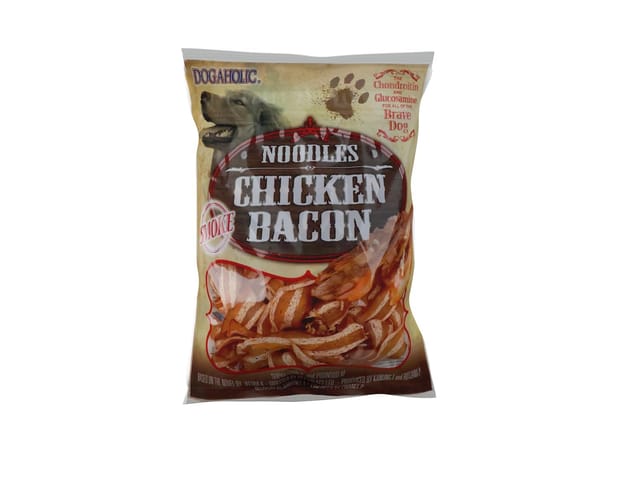 Dogaholic® Chicken Bacon Noodles, 130 g (Smoked Flavour) (21-DGH-CNS-X13)